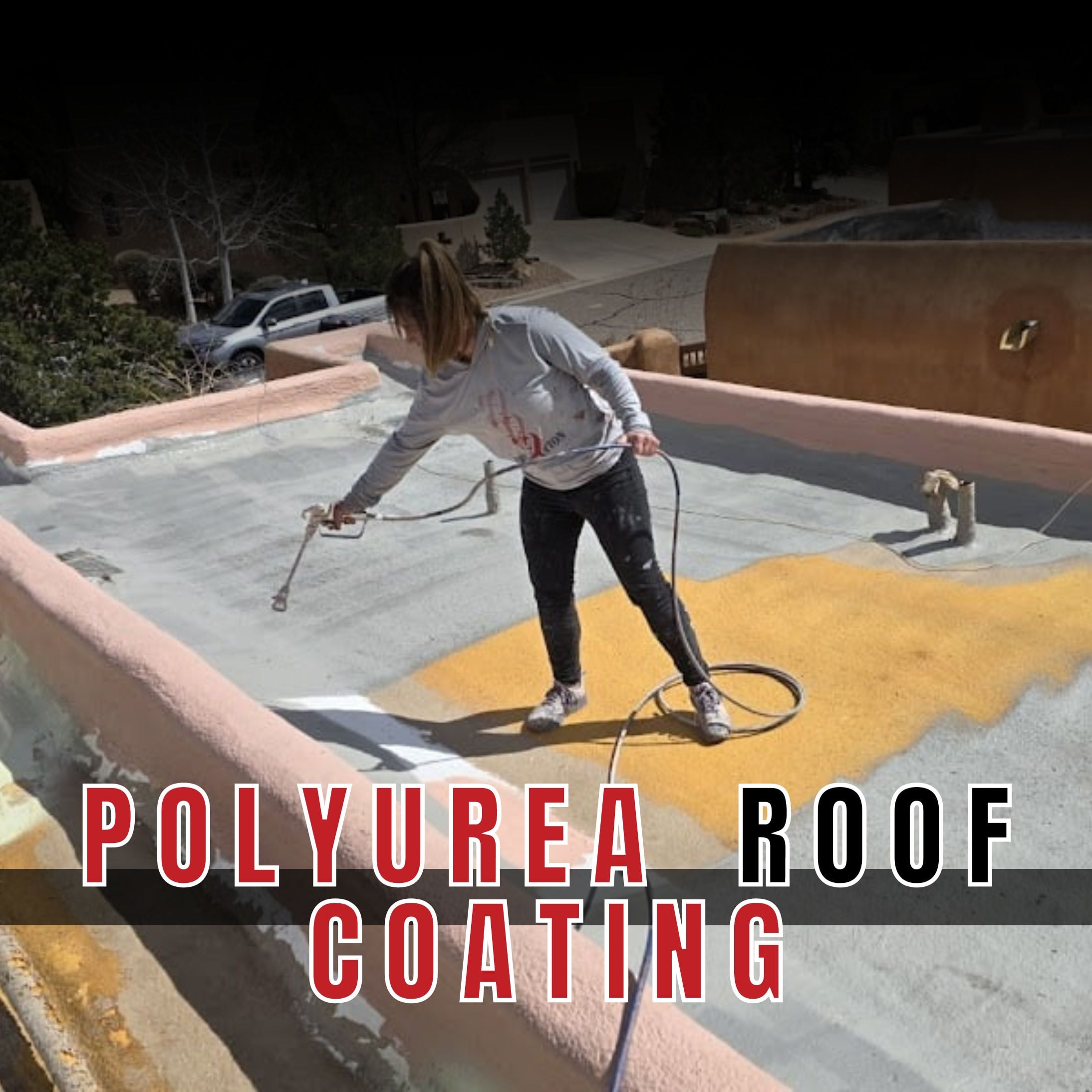 Polyurea roof coating2